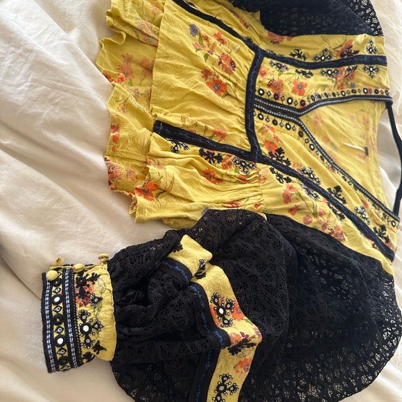 🖤💛Free people blouse🖤💛 - Picture 11 of 14